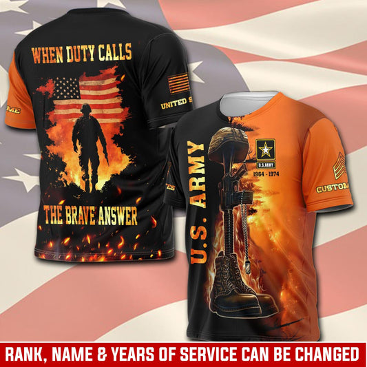 U.S Army – T-shirt – When duty calls