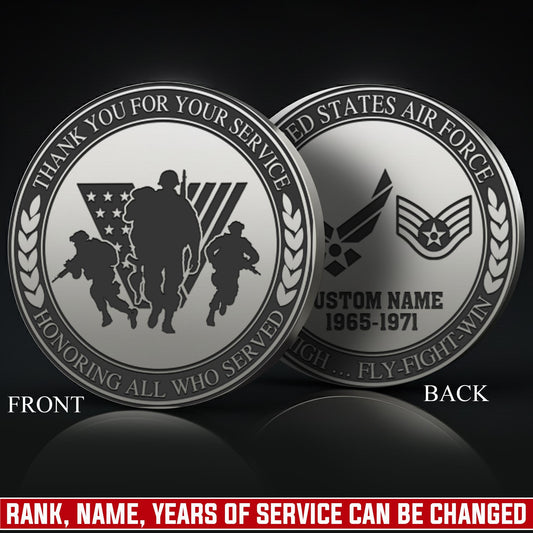 US Air Force – Military Printed Challenge Coin – Honor Together Seal