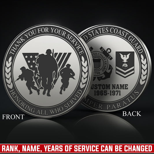 US Coast Guard – Military Printed Challenge Coin – Honor Together Seal