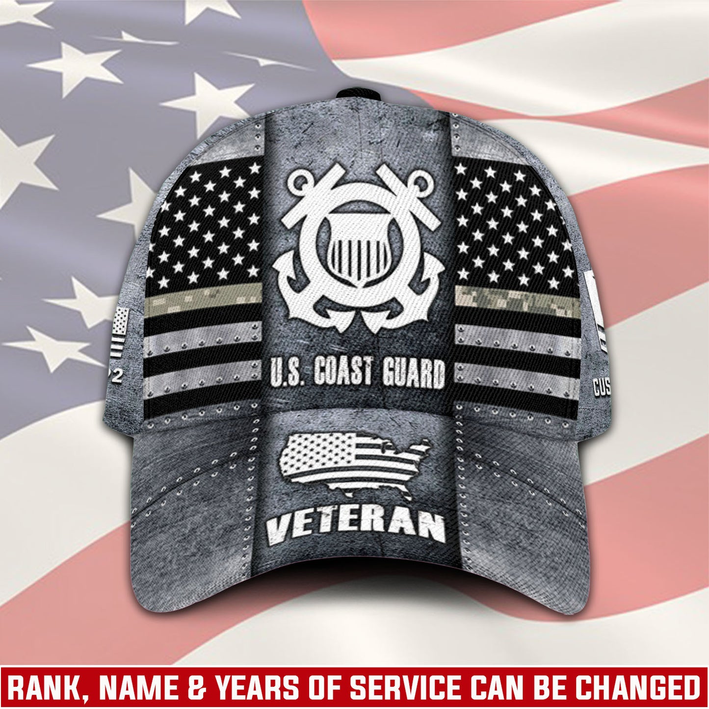 US Coast Guard – Classic Cap – Riveted Metal