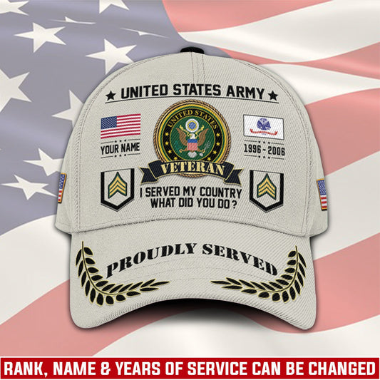 US Army – Classic Cap – Veteran Honor Patch