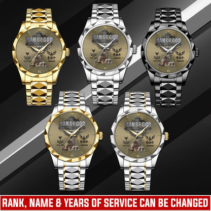 US Navy – Diamond-Cut Bezel Watch – Man Of God