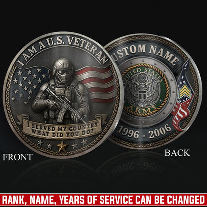 US Army – Military Printed Challenge Coin – Guardian of Freedom Coin