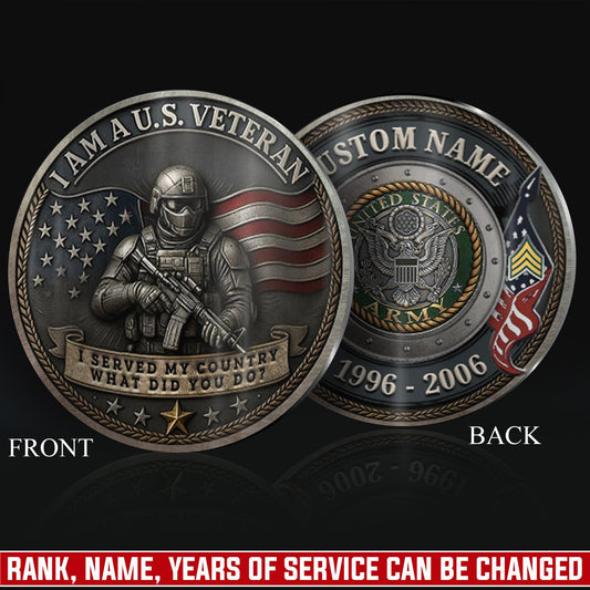 US Army – Military Printed Challenge Coin – Guardian of Freedom Coin