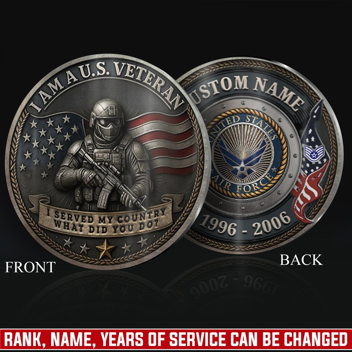 US Air Force – Military Printed Challenge Coin – Guardian of Freedom Coin