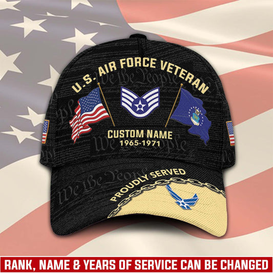 US Air Force – Classic Cap – Proudly Served - Flag