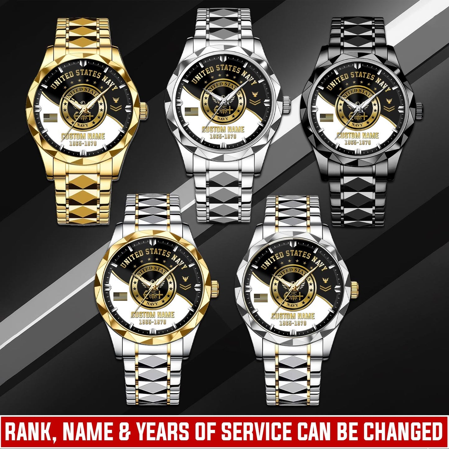 US Navy – Diamond-Cut Bezel Watch – Imperial Service Watch