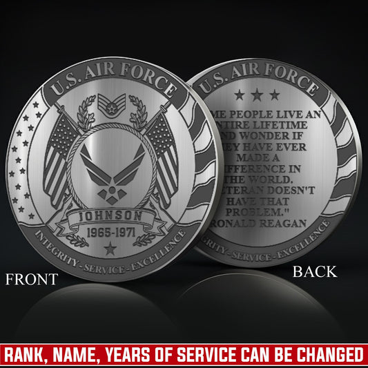 US Air Force – Military Printed Challenge Coin – Eternal Patriot Medallion