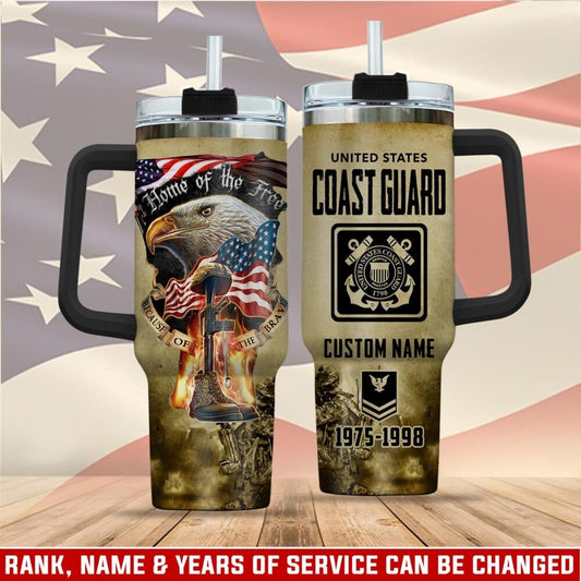 US Coast Guard - Tumbler 40oz - Eagle, Fire and Ash