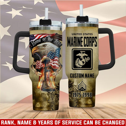 US Marine Corps - Tumbler 40oz - Eagle, Fire and Ash