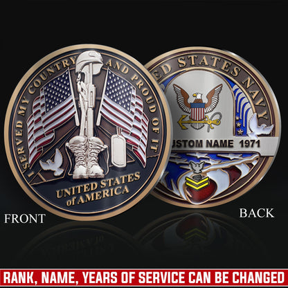 US Navy – Military Printed Challenge Coin – Silent Guardian Memorial