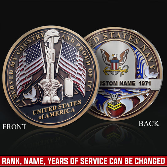 US Navy – Military Printed Challenge Coin – Silent Guardian Memorial