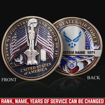 US Air Force – Military Printed Challenge Coin – Silent Guardian Memorial