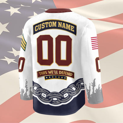 US Army – Hockey Jersey – Unbreakable Chain Emblem