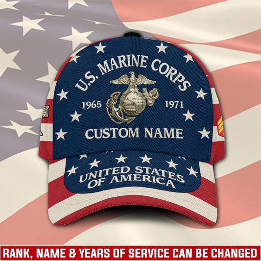 US Marine Corps – Classic Cap – US Flag