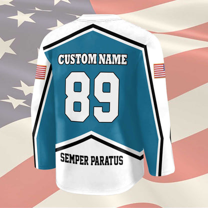 US Coast Guard – Hockey Jersey – Honor Shield Pattern