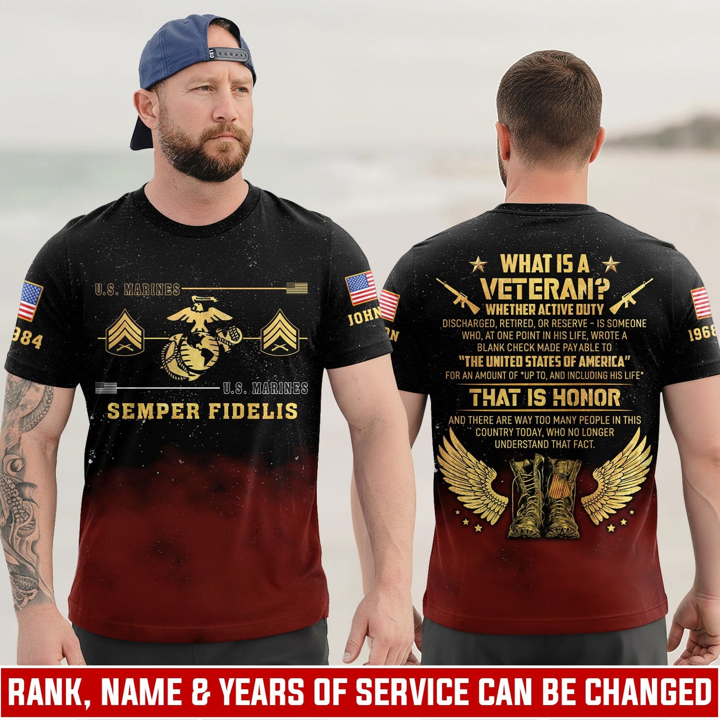 U.S Marine Corps – T-shirt – What is a Veteran?
