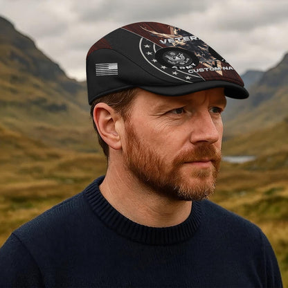 Custom U.S. Army Jeff Cap –  Eagle Star Circle Design