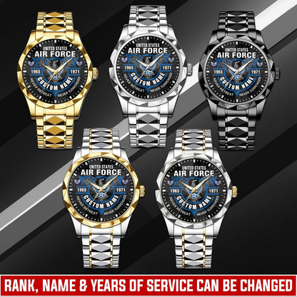 US Air Force – Diamond-Cut Bezel Watch – Commemorative Valor Dial