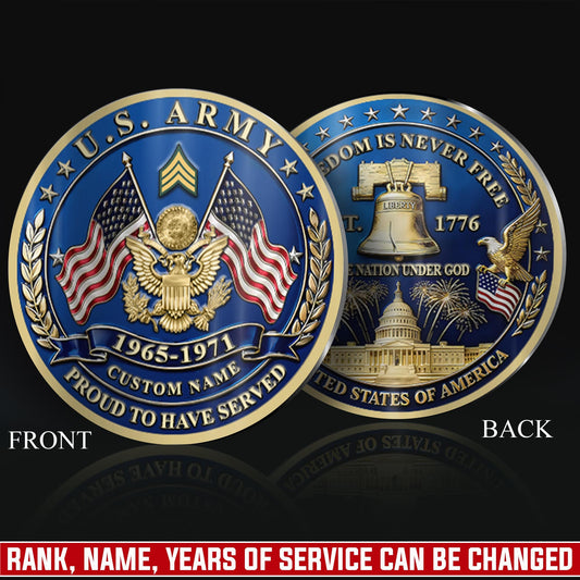 US Army – Military Printed Challenge Coin – Liberty Heritage Coin