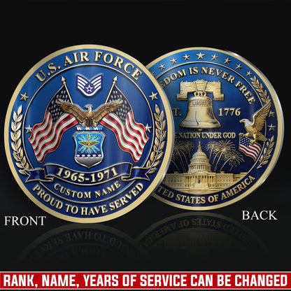 US Air Force – Military Printed Challenge Coin – Liberty Heritage Coin