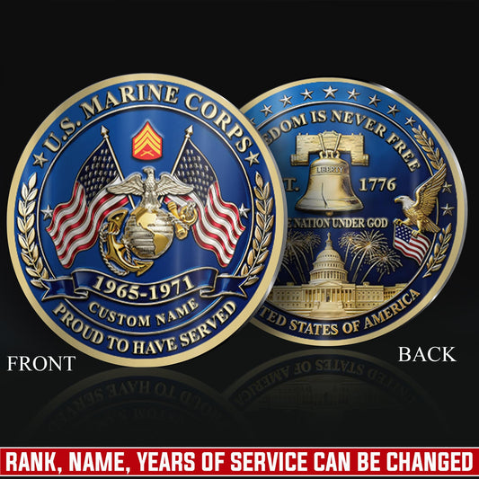 US Marine Corps – Military Printed Challenge Coin – Liberty Heritage Coin