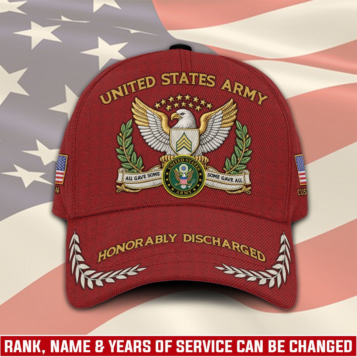 US Army – Classic Cap – Veteran Red Emblem