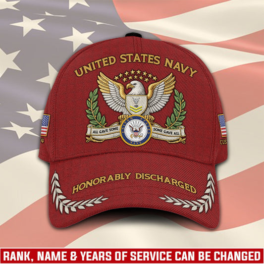 US Navy – Classic Cap – Veteran Red Emblem