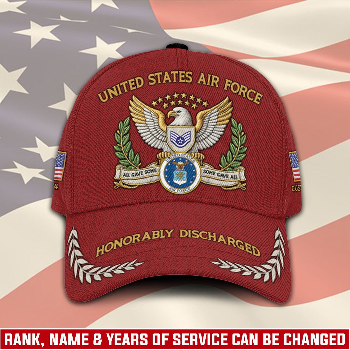 US Air Force – Classic Cap – Veteran Red Emblem