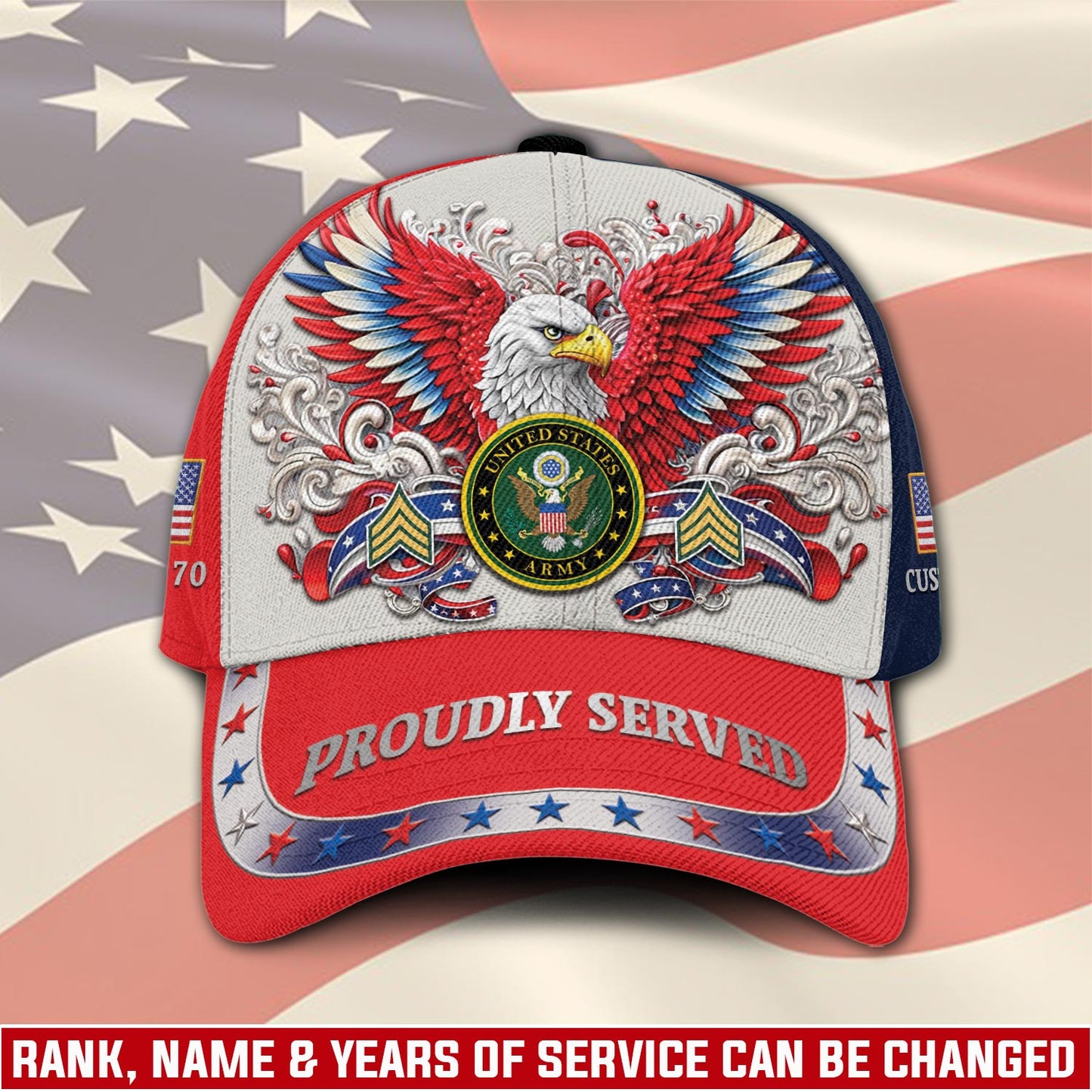 US Army – Classic Cap – Red Eagle