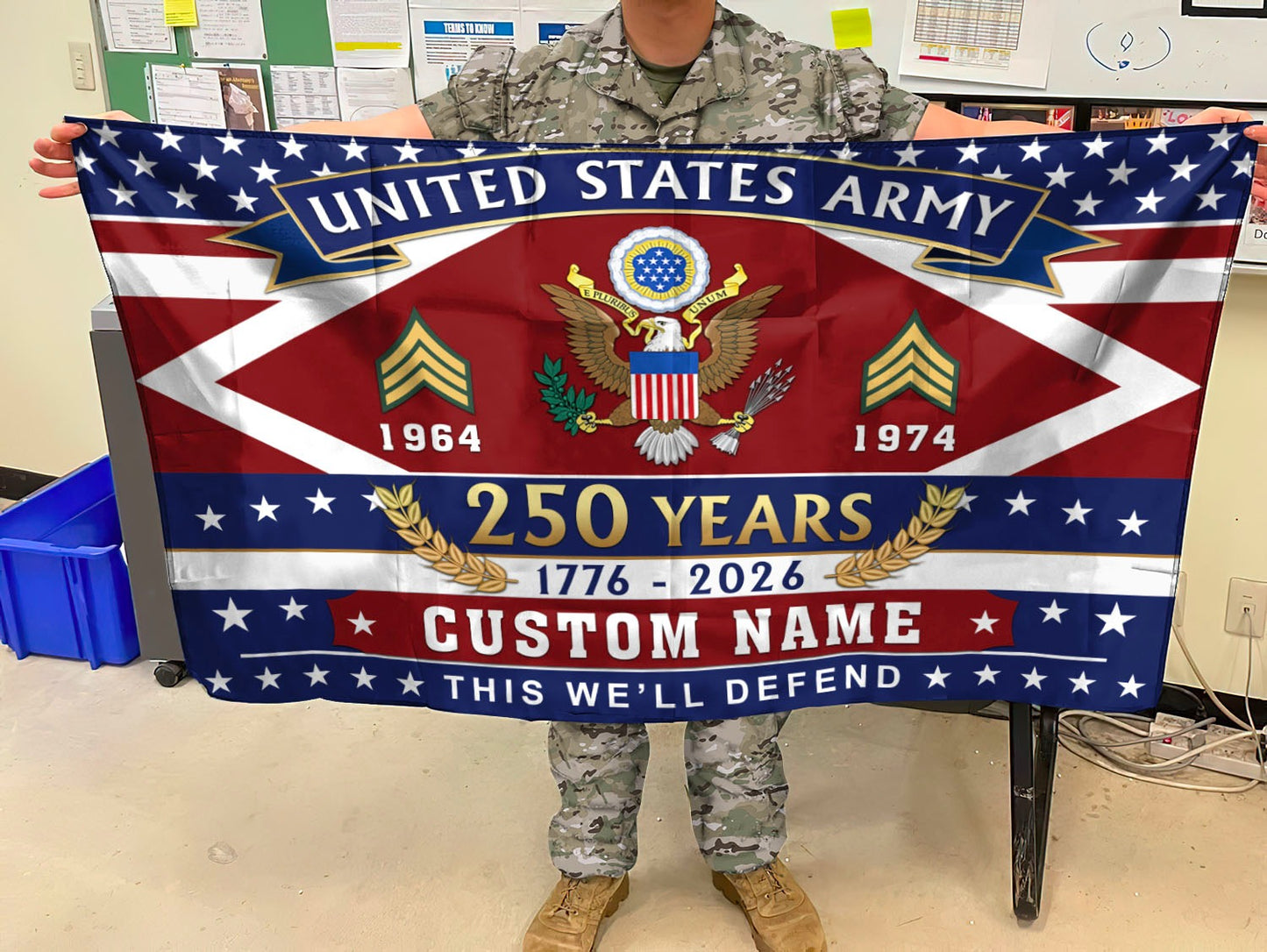 U.S. Army Flying Flag –  250 Years Of Freedom