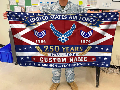 U.S. Air Force Flying Flag –  250 Years Of Freedom