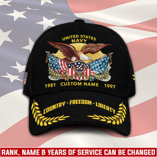 US Navy – Classic Cap – Country - Freedom - Liberty