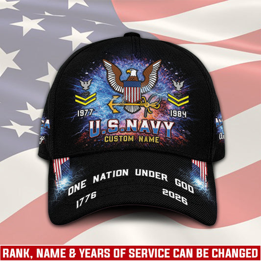 US Navy – Classic Cap – One Nation Under God