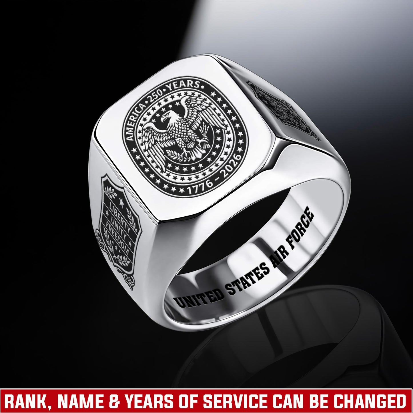 US Air Force – Engraved Men's Ring – Great Seal Legacy