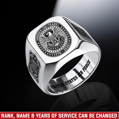 US Air Force – Engraved Men's Ring – Great Seal Legacy