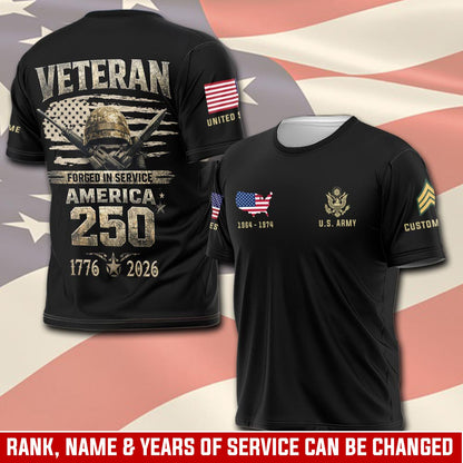 U.S Army – T-shirt – Grunge Veteran Emblem