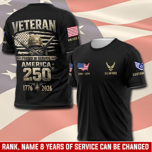 U.S Air Force – T-shirt – Grunge Veteran Emblem