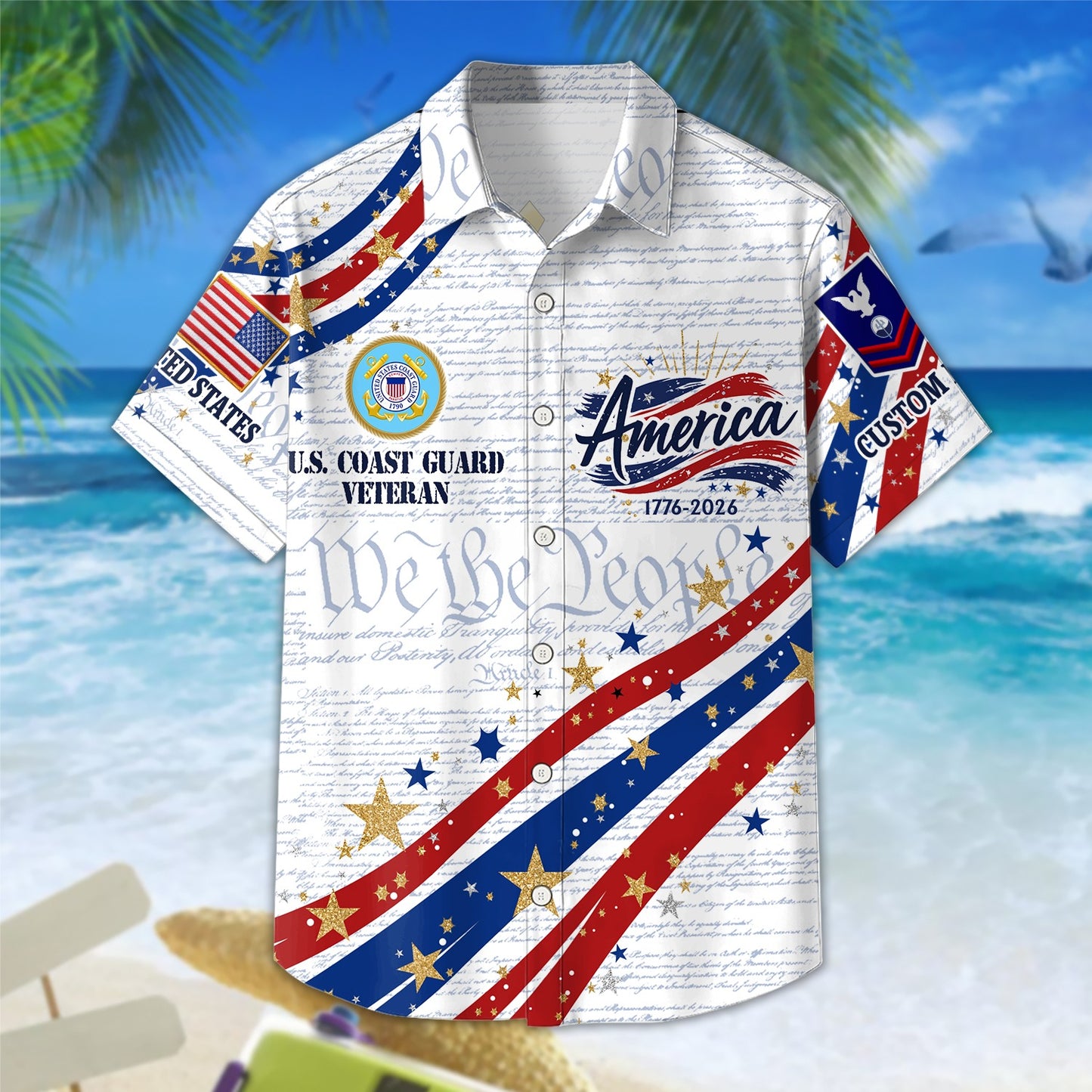 US Coast Guard – Hawaiian Shirt – Proudly Served