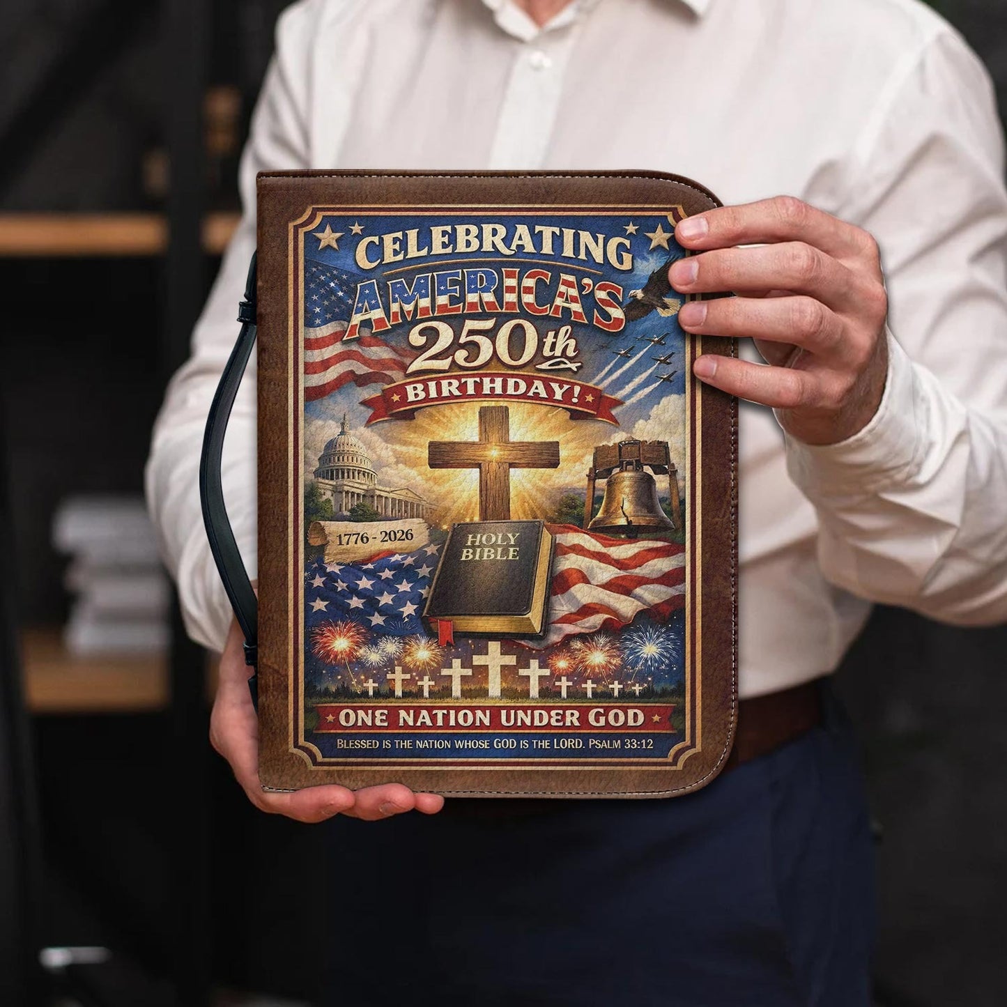 US Air Force – Bible Cover – Veteran Faith Cross