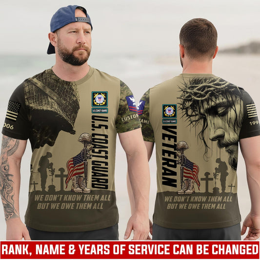 U.S Coast Guard – T-shirt – WE DON'T KNOW THEM ALL BUT WE OWE THEM ALL