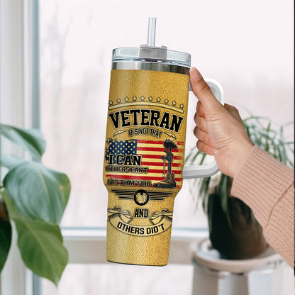 US Army, E 6 Army Specialist – Stainless Steel Tumbler 40oz