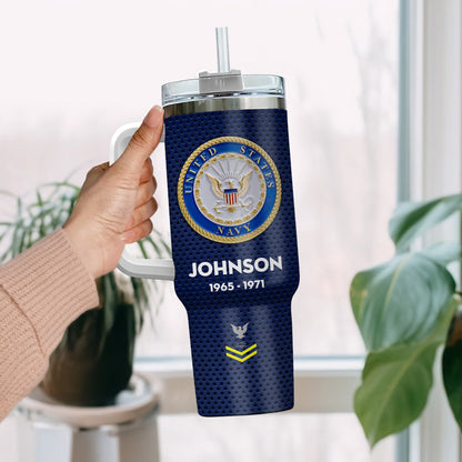 US Navy, Once A Sailor, Always A Sailor – Stainless Steel Tumbler 40oz