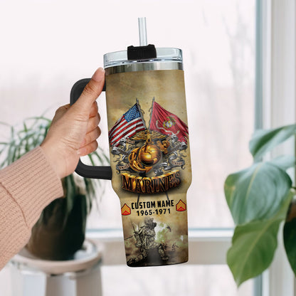 US Marine Corps, Lest We Forget – Stainless Steel Tumbler 40oz