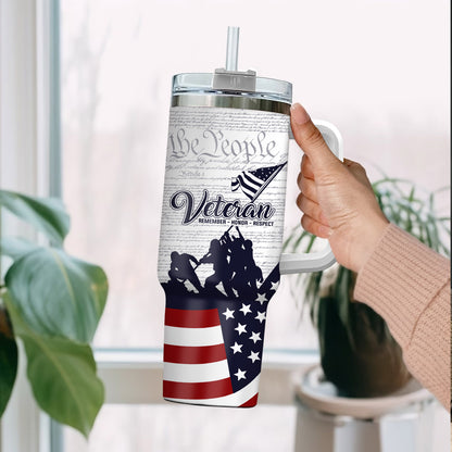 US Army, Land Of The Free, Because Of The Brave – Stainless Steel Tumbler 40oz