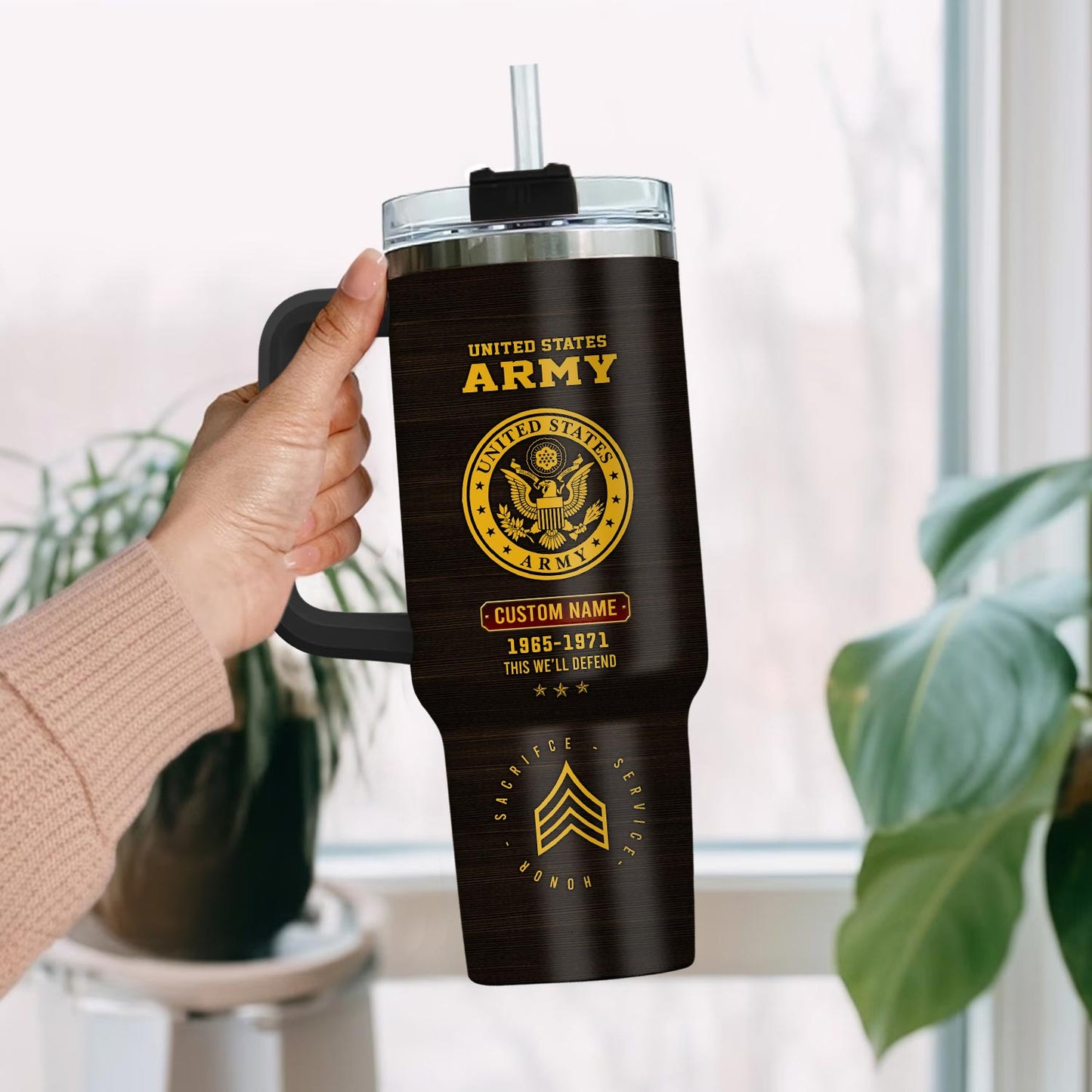 US Army, Honoring All Who Served – Stainless Steel Tumbler 40oz