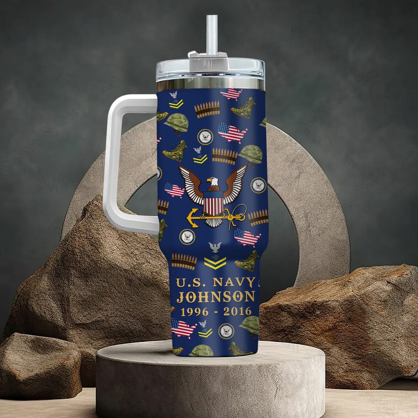 US Navy – Tumbler 40oz - Once A Soldier, Always A Soldier