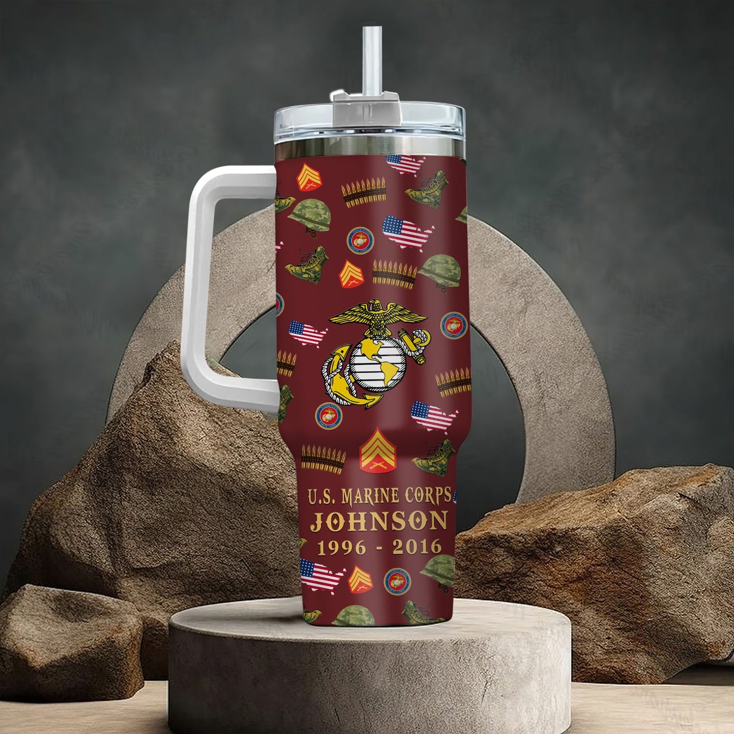 US Marine Corps – Tumbler 40oz - Once A Soldier, Always A Soldier