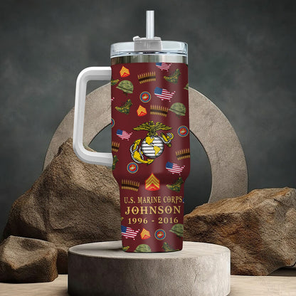 US Marine Corps – Tumbler 40oz - Once A Soldier, Always A Soldier