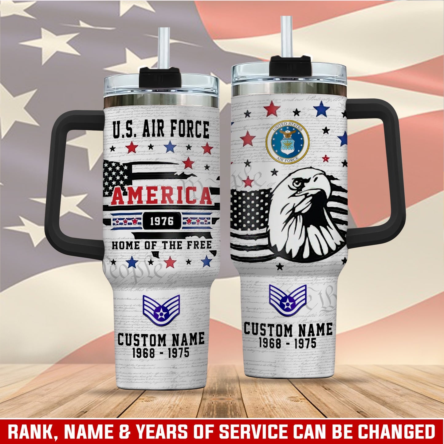 US  Air Force – Tumbler 40oz - Home Of The Free